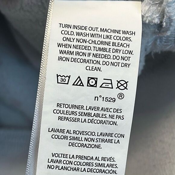 POLO RALPH LAUREN Hoodie Girls Medium White Paint Splatter Print Fleece Pullover - Picture 7 of 12